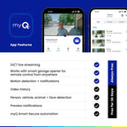 myQ - Teclado inteligente de video para puerta de garaje con cámara...