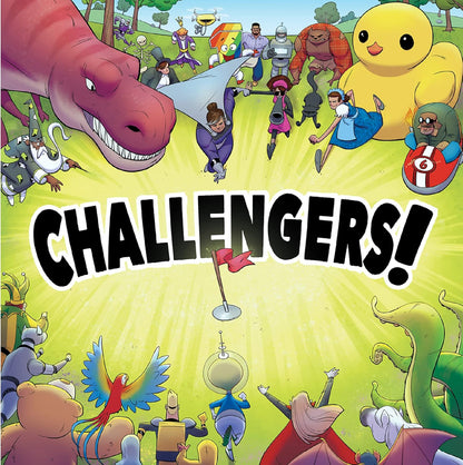 Juego de cartas Asmodee Challengers - ¡Reúne el equipo de tus sueños y captura la bandera! Juego de estrategia de gestión de mazos, divertido juego familiar para niños y adultos, a partir de 10 años