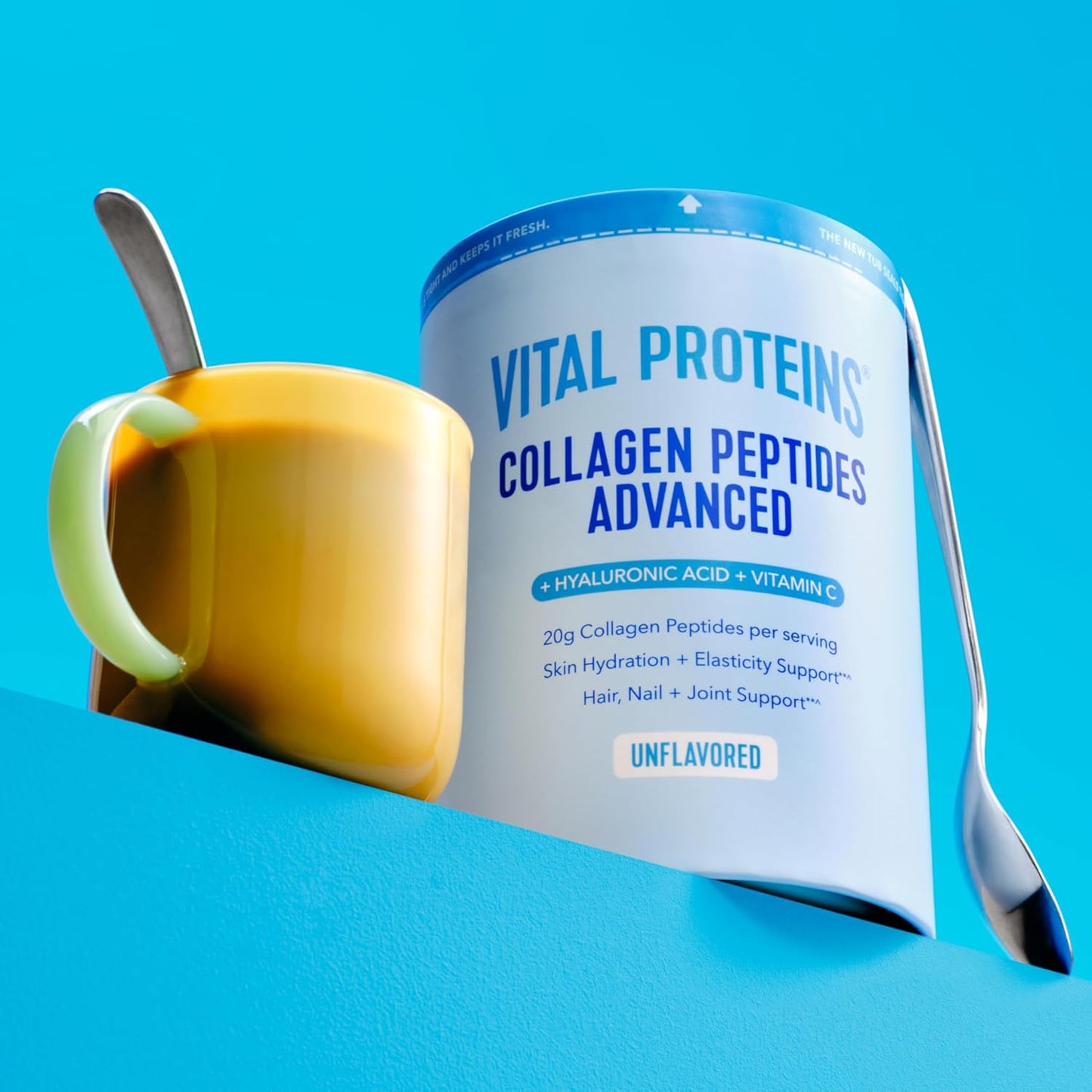 Vital Proteins - Péptidos de colágeno en polvo, de vacas alimentada...