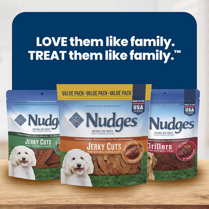 Blue Buffalo Nudges Jerky Cuts - Golosinas para perros, fabricadas...