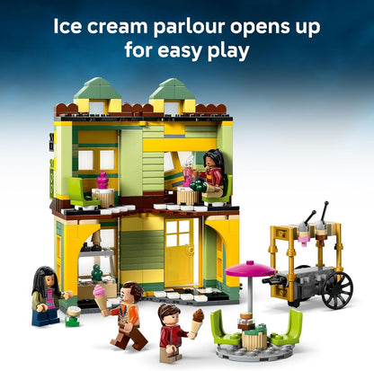 LEGO Harry Potter Suministros de Quidditch de Calidad y Heladería - Juguete para Niños - Set de Construcción del Callejón Diagon para Niños y Niñas de 8+ - Coleccionable de Harry Potter - Idea de