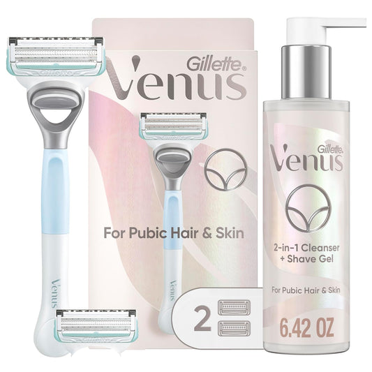 Gillette Venus Juego de afeitado para cabello y piel púbica, maquin...
