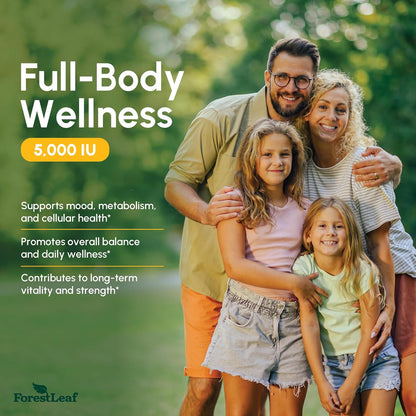 ForestLeaf Vitamina D3 5000 IU | VIT D - VIT D3 Suplementos de Vita...