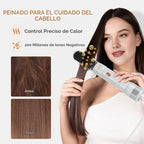 Cepillo secador de pelo 6 en uno, rizador de aire, cepillo redondo...
