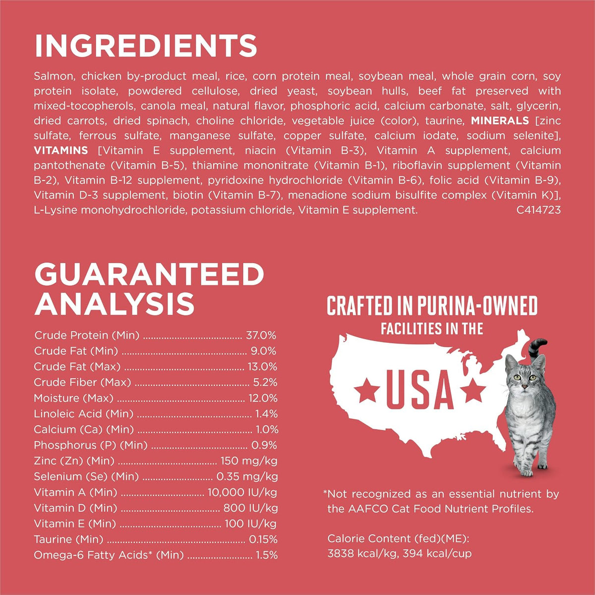 Purina ONE Alimento Natural para Gatos Bajo en Grasa, Alimento Seco...