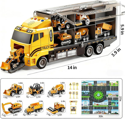 Conjunto de Camiones de Construcción para Niños Pequeños: Construcc...