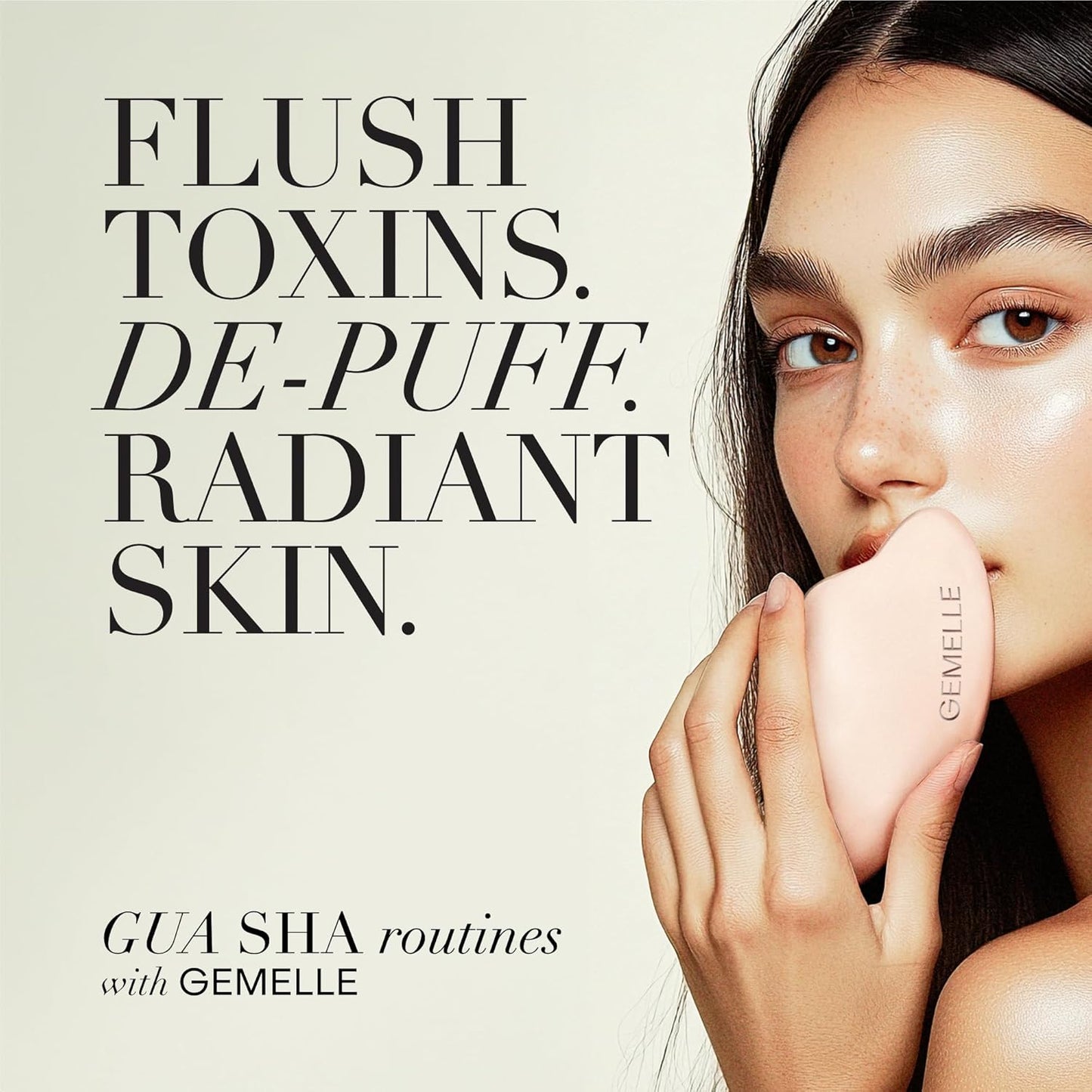 GEMELLE Aceite Facial Linfático Gua Sha | Ganador de 10 Premios | V...