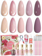 Beetles - Kit de esmalte de uñas de gel con luz UV, 80 unidades, 55...