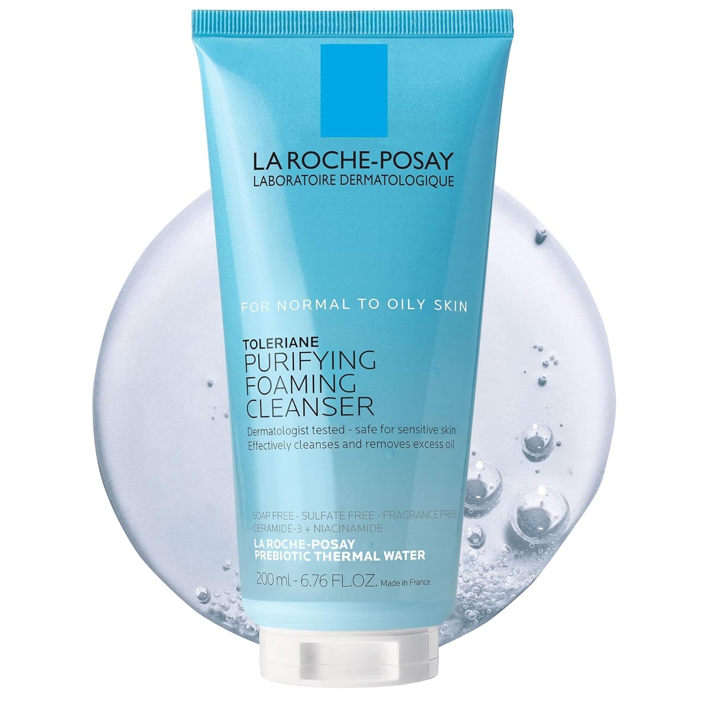 La Roche-Posay Toleriane Limpiador Facial Espumoso Purificante, Lim...