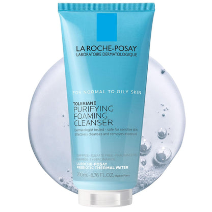 La Roche-Posay Toleriane Limpiador Facial Espumoso Purificante, Lim...