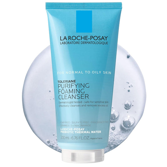 La Roche-Posay Toleriane Limpiador Facial Espumoso Purificante, Lim...