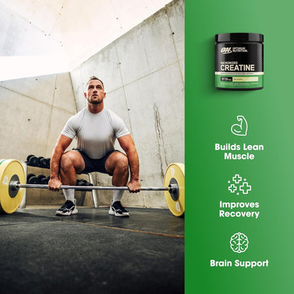 Optimum Nutrition Creatina Micronizada Monohidrato en Polvo, Sin Sa...