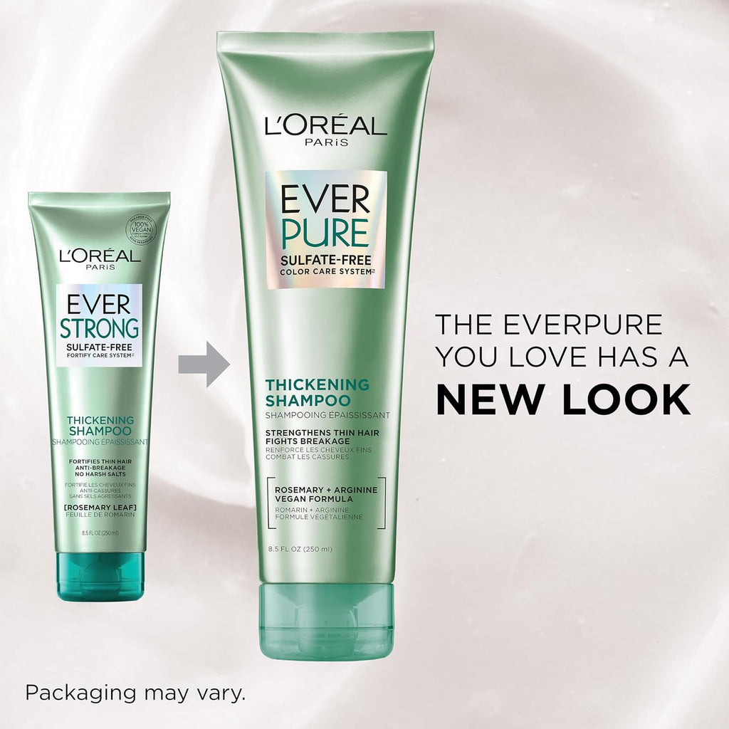L'Oreal Paris Champú y acondicionador espesante sin sulfato, es...