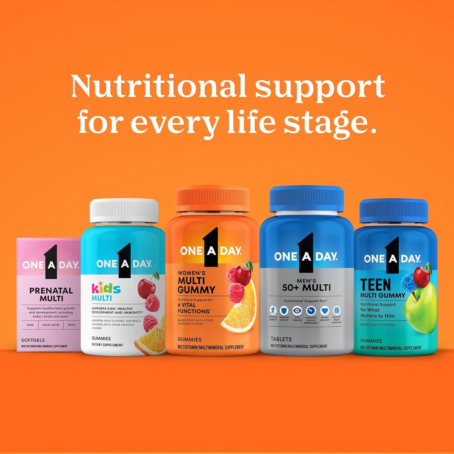 One A Day Multivitamínico Healthy Advantage para hombres con vitami...
