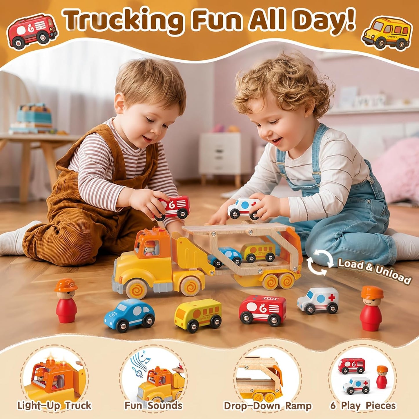 Juguetes de autos para niños pequeños de 2, 3, 4, 5 años, juguete d...