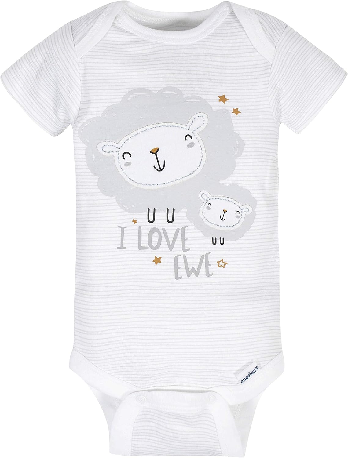 Gerber Mamelucos Bodies unisex de manga corta para bebé, paquete de 8