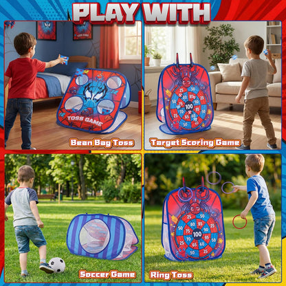 Bean Bag Toss Game for Kids - Cornhole Board Outdoor Toys for Toddl...