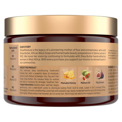 SheaMoisture Mascarilla de hidratación intensiva para el cabello, m...