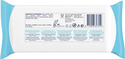 Dove - Toallitas húmedas para bebé, 50 unidades (paquete de 6)