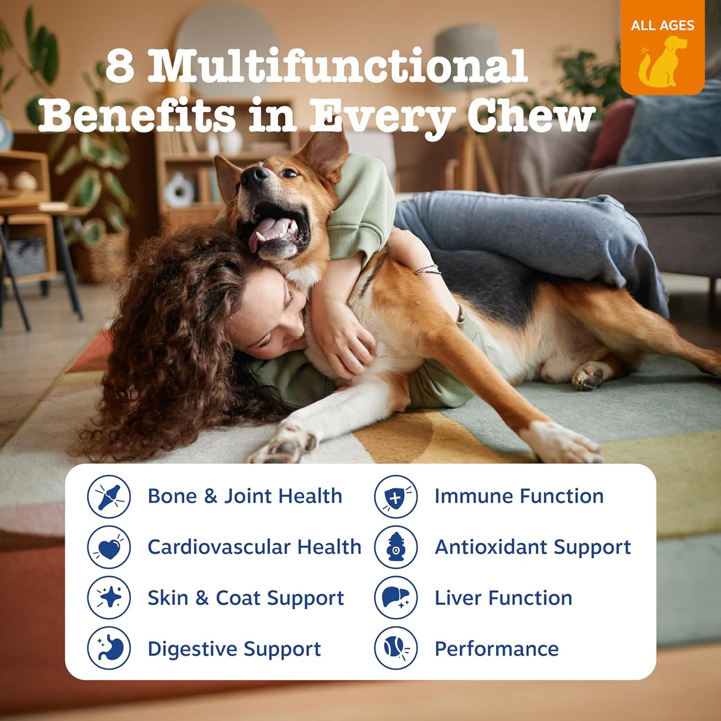 Zesty Paws Multivitamínico para perros \u2013 Glucosamina y condroi...