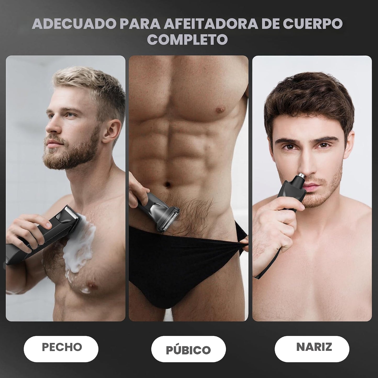 Recortador de Cuerpo y Testículos Manscape para Hombres, Afeitadora...