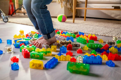 Kit creativo de bloques de gelatina Goliath Jelly Blox | Incluye 20 bloques | Bloques de construcción para niños pequeños y preescolares que los niños pueden apretar, estirar y aplastar | Acreditado