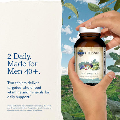Garden of Life Organics Multivitamina de alimentos enteros orgánico...