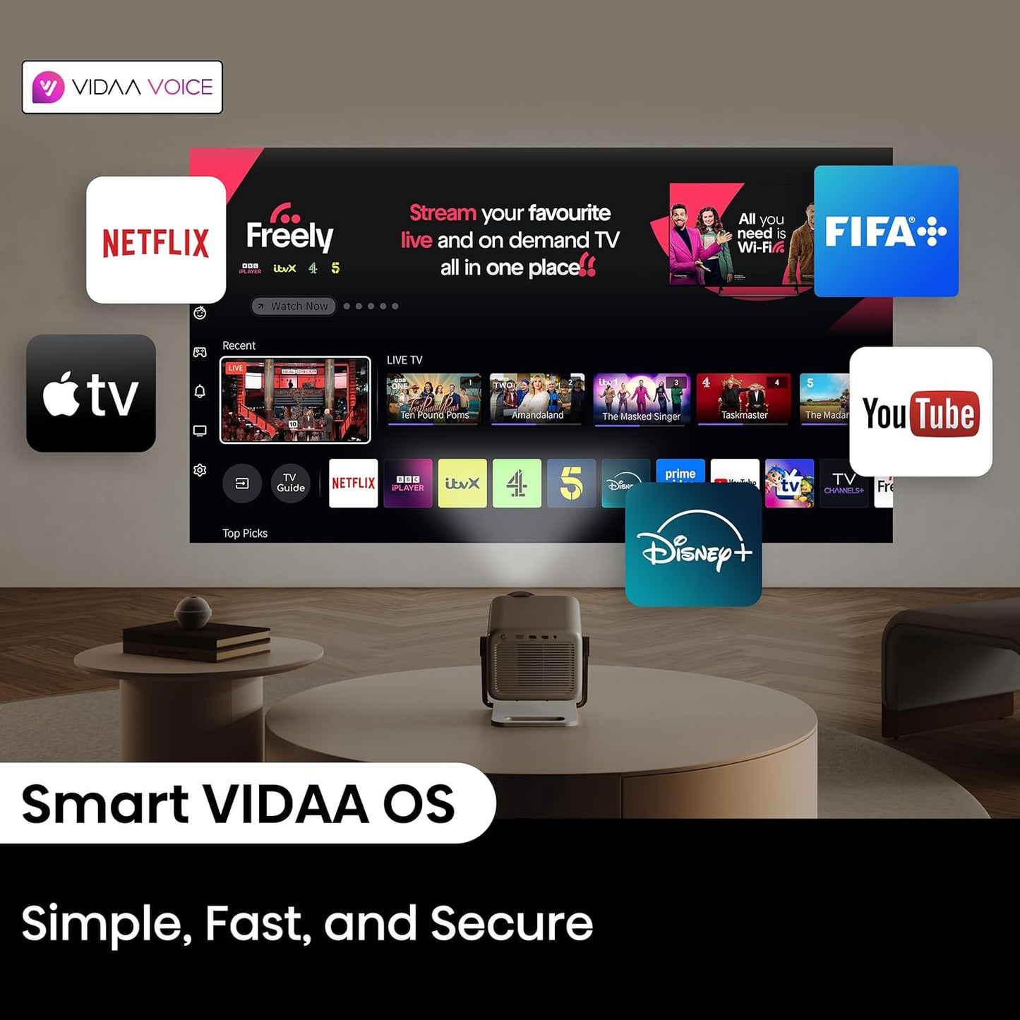 Hisense M2 Pro, proyector de estilo de vida portátil inteligente co...
