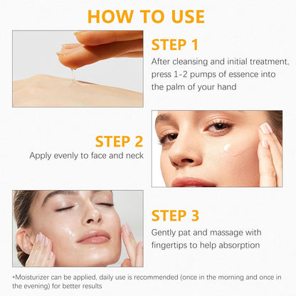 Suero relleno de mucina de caracol de alta concentración 3.4 fl oz 3.38 onzas líquidas, suero hidratante con caracol, reduce las arrugas y líneas finas, suaviza la piel facial