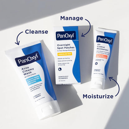 PanOxyl Crema Lavante Hidratante Antimicrobiana para el Acné, 4% Pe...