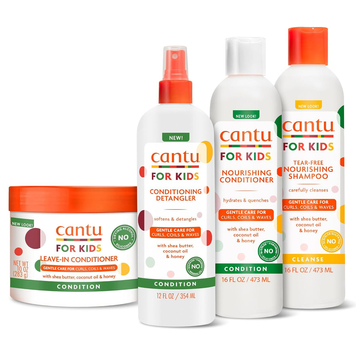 Cantu Care for Kids - Juego de régimen de cuidado del cabello con c...