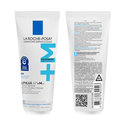 La Roche-Posay Lipikar AP+ - Crema hidratante triple reparadora, lo...