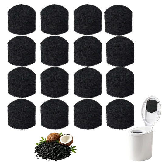 Paquete de 16 filtros absorbentes de olores de carbón activado con...