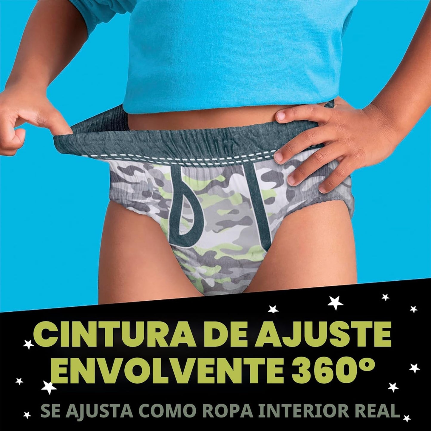 Ninjamas Ropa interior nocturna para niños, talla S\/M (38-70 libra...