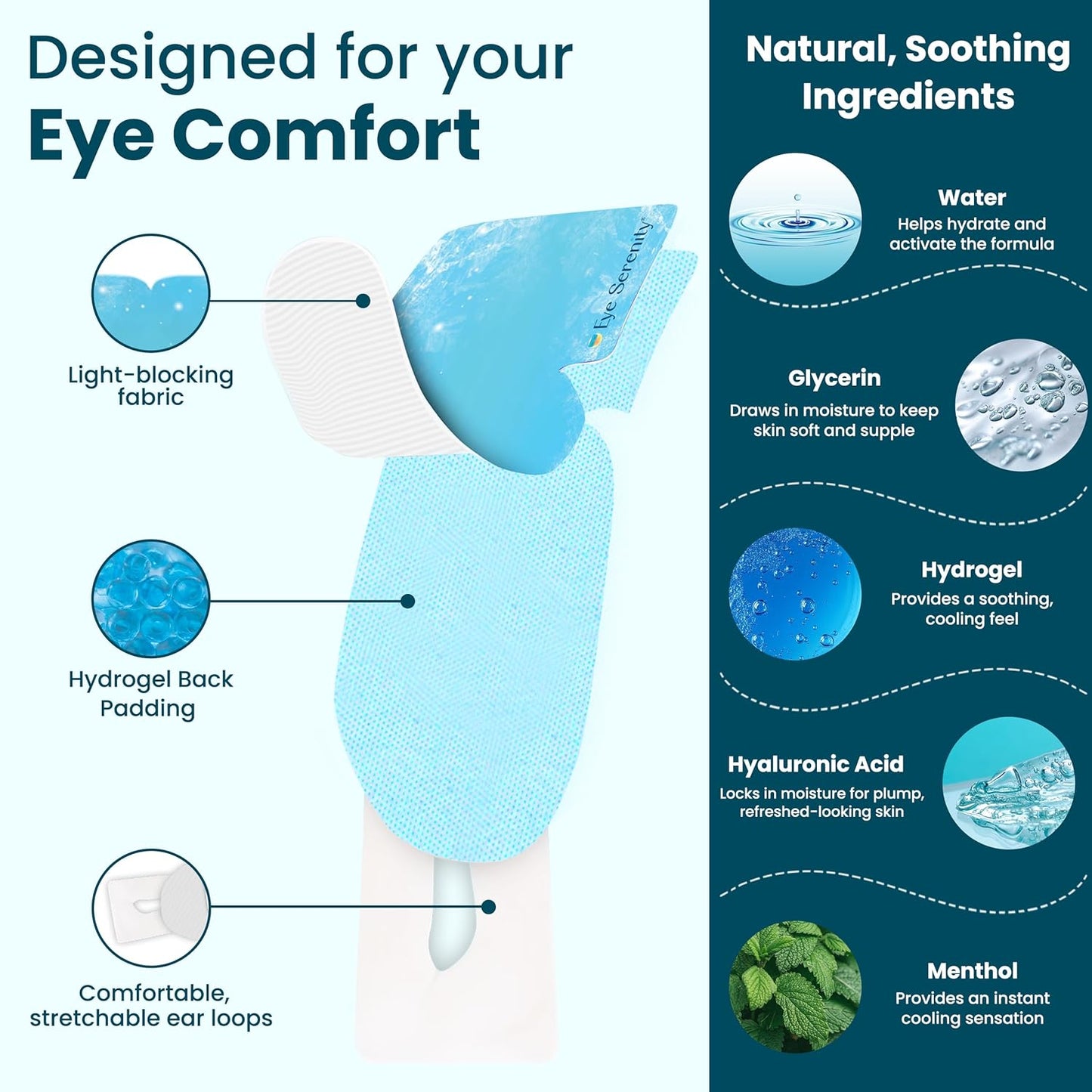 Lure Essentials CHILL - Máscara de ojos auto refrescante para debaj...