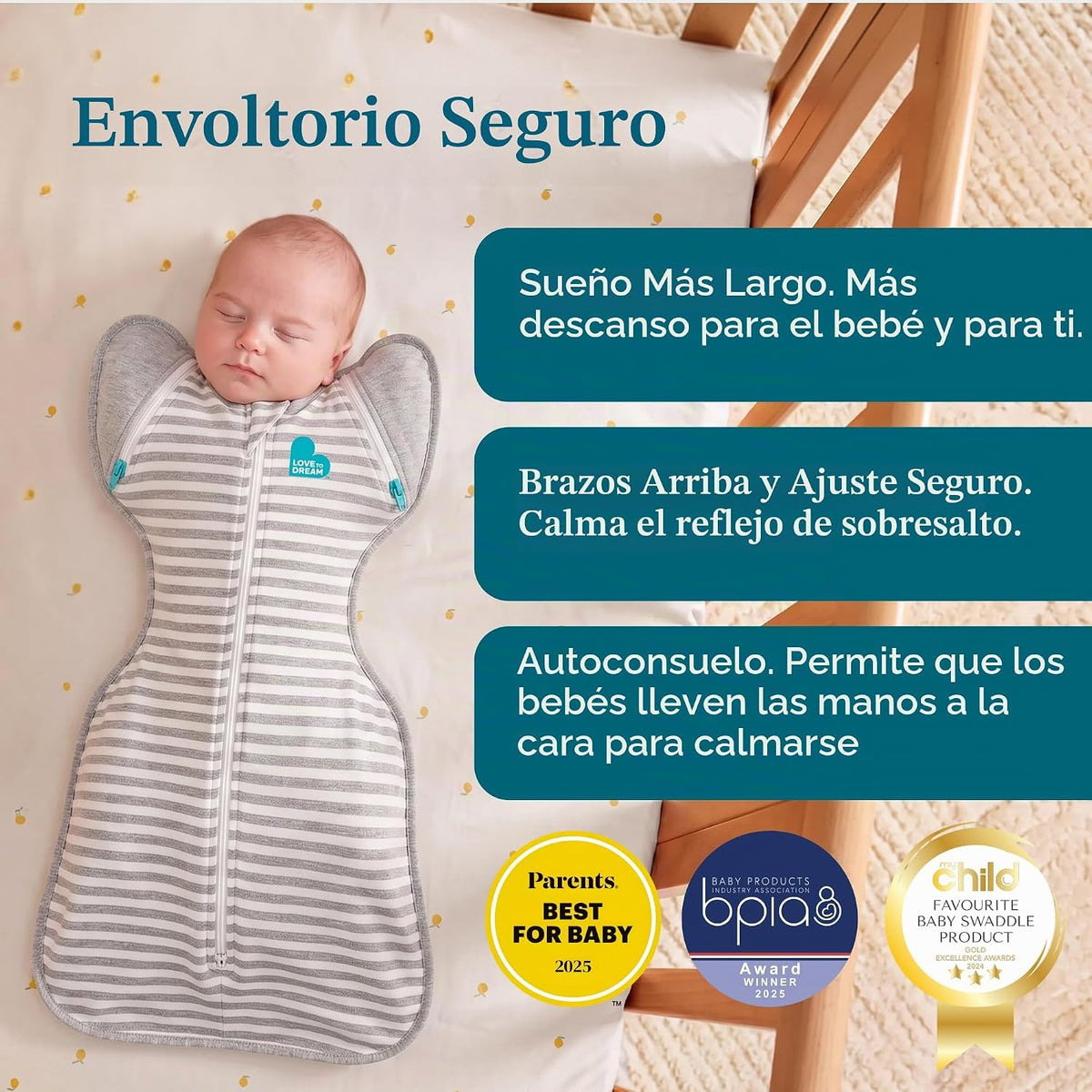 Love to Dream Swaddle Up - Bolsa de transición original, saco de do...