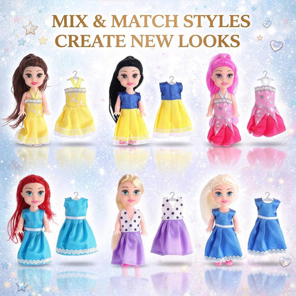 Liberty Imports Paquete de 12 Muñecas Pequeñas de Princesa Real - J...