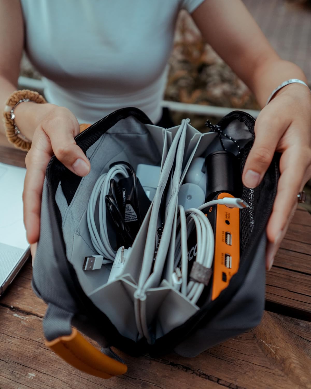Bolsa Organizadora de Tecnología - Estuche Pequeño Organizador de E...