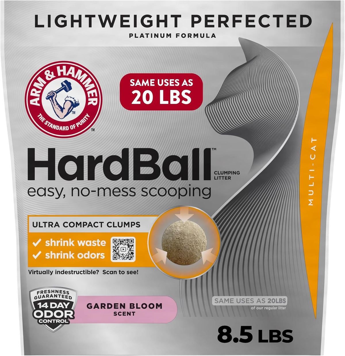 ARM &amp; HAMMER Hardball Arena Ligera de Platino Multi-Gato Aglome...