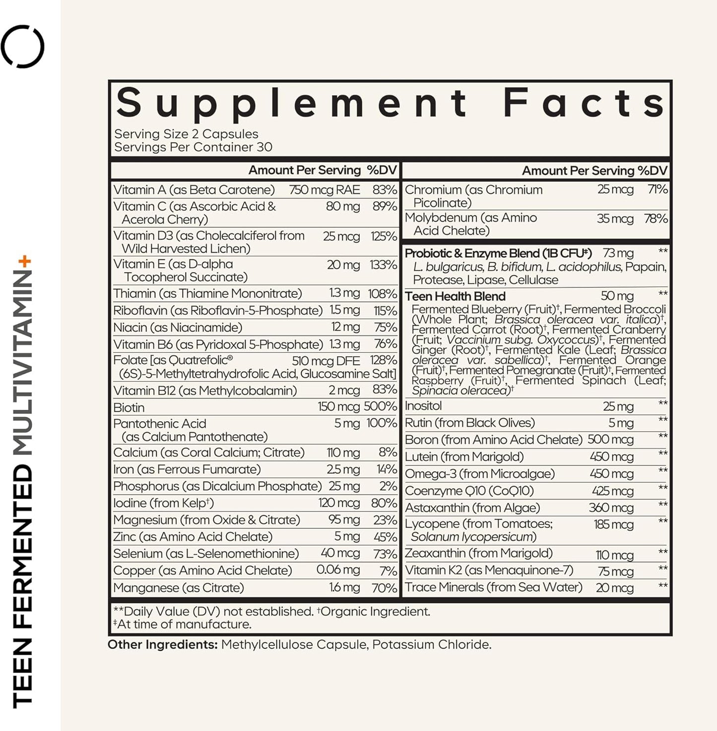 Suplemento Multivitamínico para Adolescentes Codeage \u2013 Vitamin...