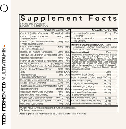 Suplemento Multivitamínico para Adolescentes Codeage \u2013 Vitamin...