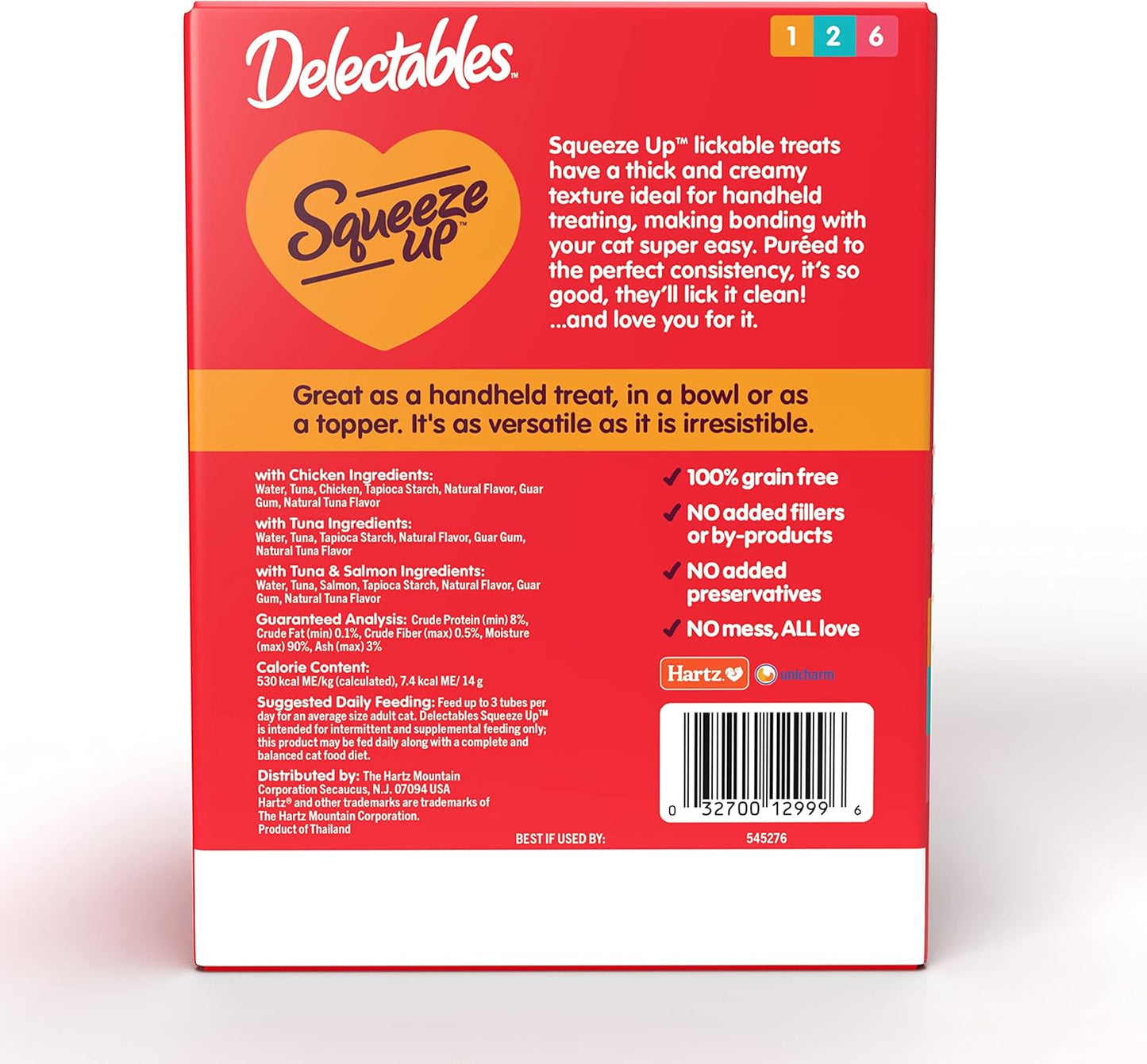 Hartz Delectables Squeeze Up - Paquete variado de puré cremoso expr...