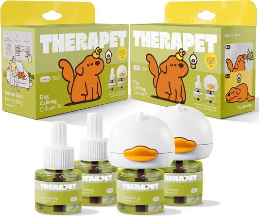 TheraPetMD Paquete de 2 kits de difusor calmante para perros de 120...