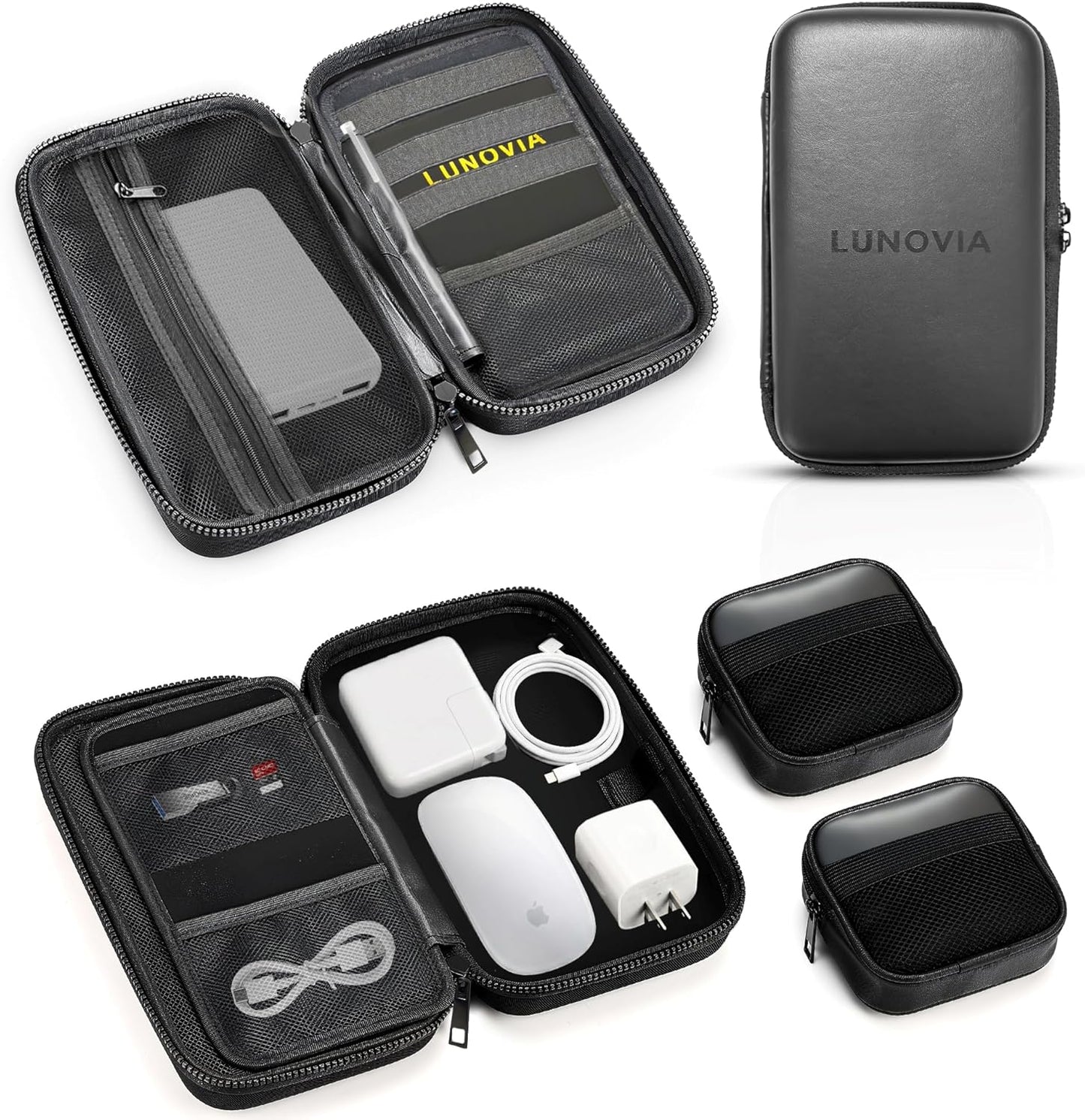 Lunovia Hard Shell Tech Organizer - Funda protectora de viaje para...