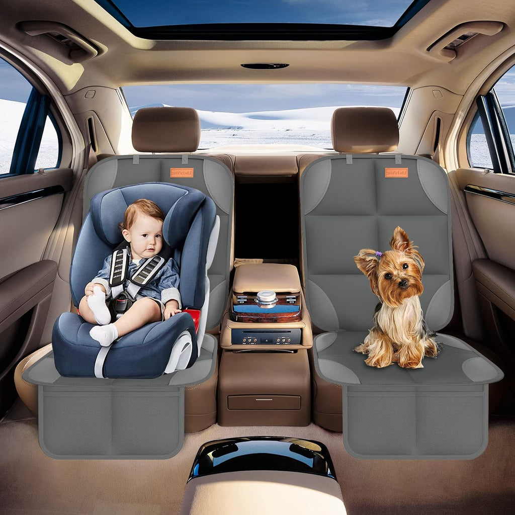 SMART ELF Paquete de 2 protectores de asiento de coche en caja de r...