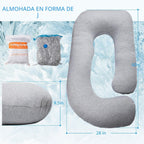 Chilling Home Almohada de embarazo, almohada de maternidad de cuerp...