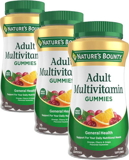 Nature's Bounty Gomitas multivitamínicas para adultos, suplemen...