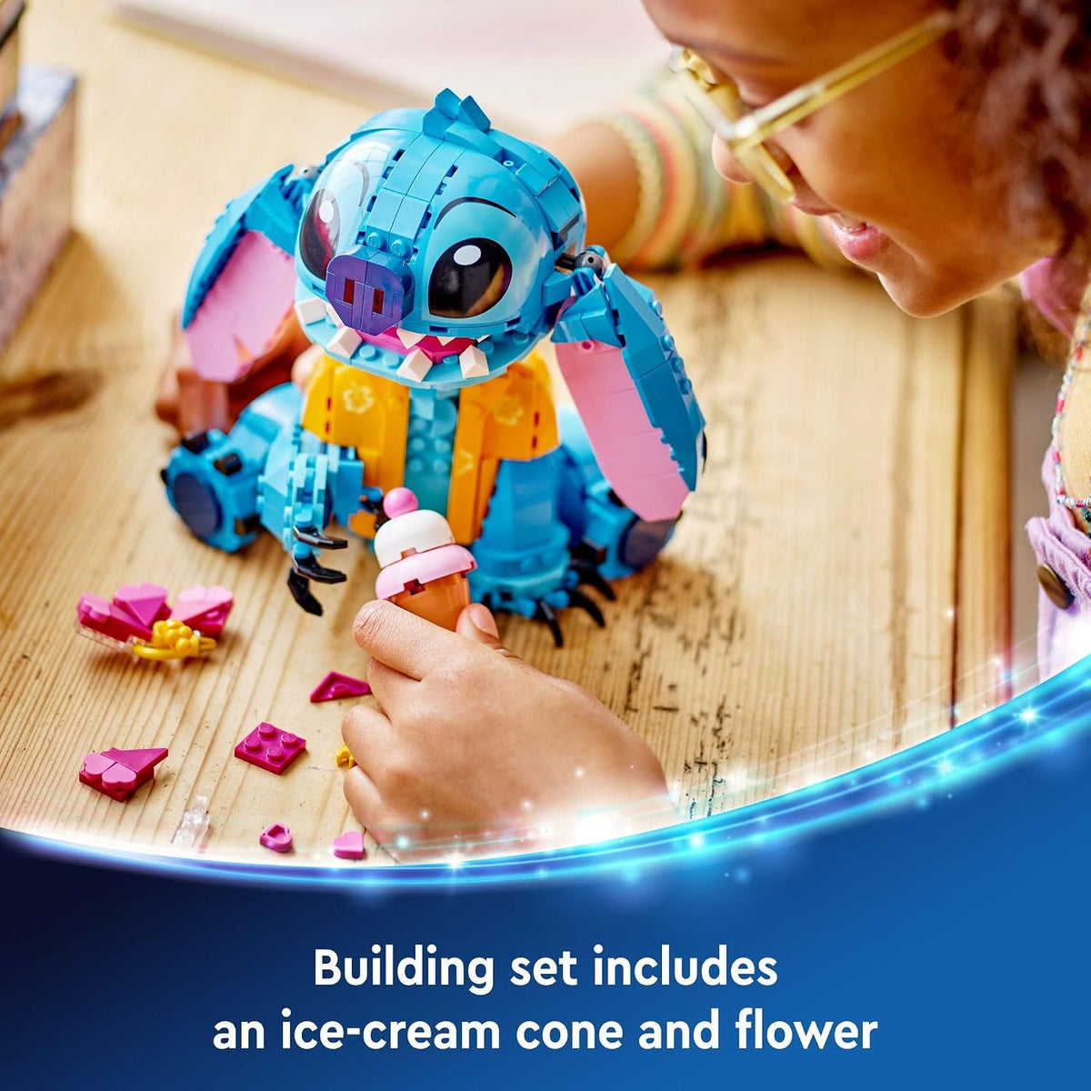 Kit de Construcción de Juguete LEGO Disney Stitch, Juguete Disney p...