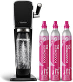 SodaStream Art Paquete de Máquina para Hacer Agua con Gas en Negro,...
