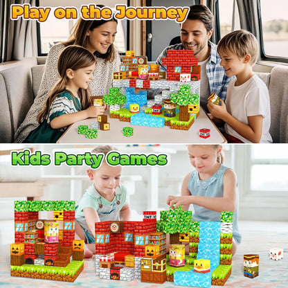 ORZbb Bloques Magnéticos Juegos para Niños Juguetes de Construcción...